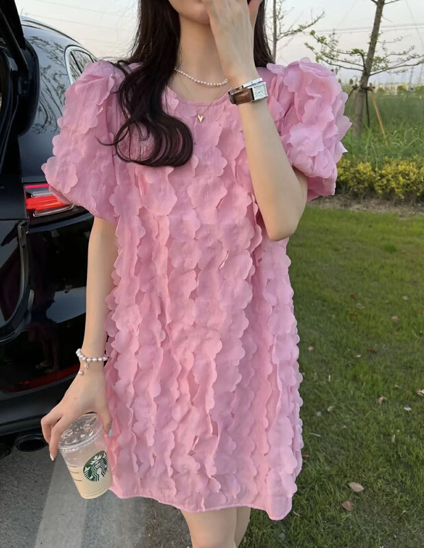[JH] Xiaoxiang heavy industry bubble tassel dress 41550\pcz