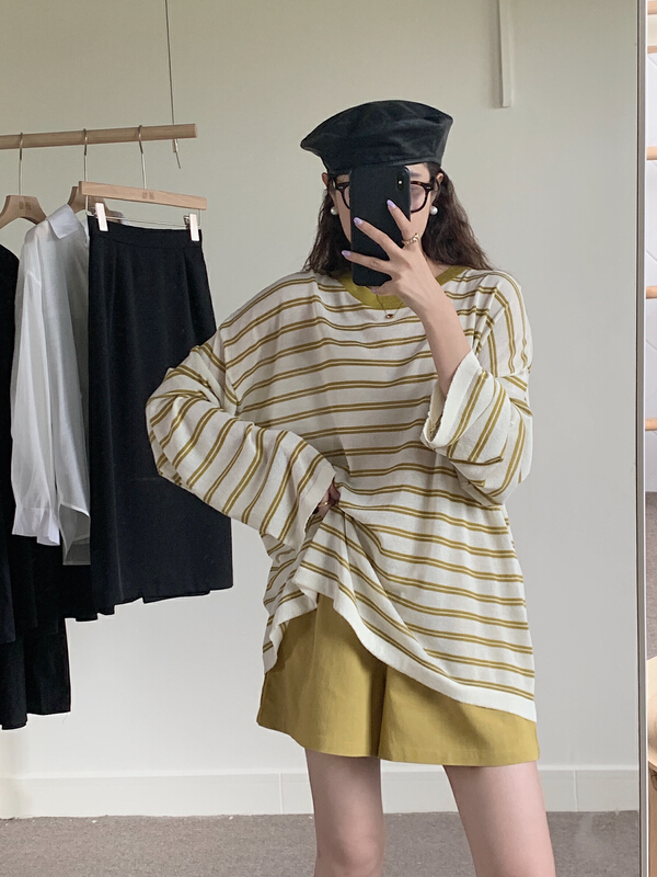 [R n] Korean loose and versatile lazy wind sunscreen shirt 80869# ll