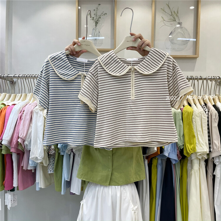 [Max original] striped loose fit blouse 98181# HBx