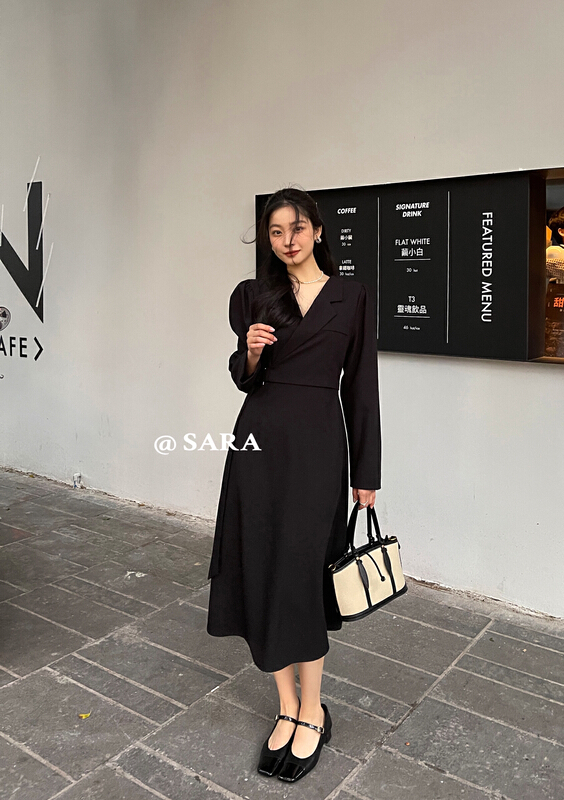goods in stock! New year in early spring! [Sara] Hepburn style design sense suit dress 88806# jhy