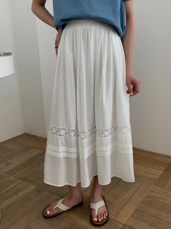 【THE NICE】韓版甜美百搭半身裙  A5077#  HJY