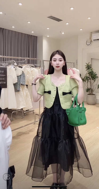 goods in stock! [Feimao Philippine cat] Korean fashion small fragrance short coat ym-7043# LSL
