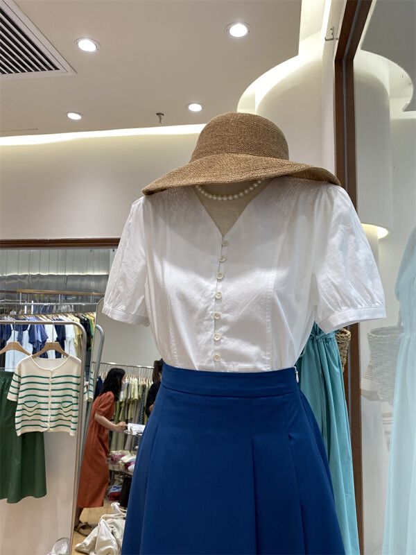 New in early summer! [t.b.s] French simple casual short sleeve shirt 9193# lwy