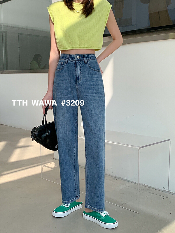 [Wawa] Korean versatile casual jeans 3209# ozq