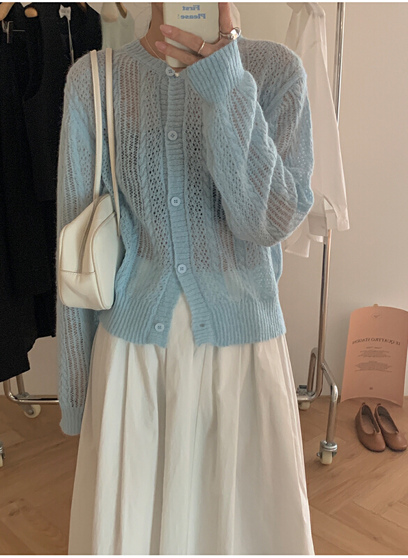 New year in early spring! [the mind] Korean ins versatile knitted cardigan 71001# jhy