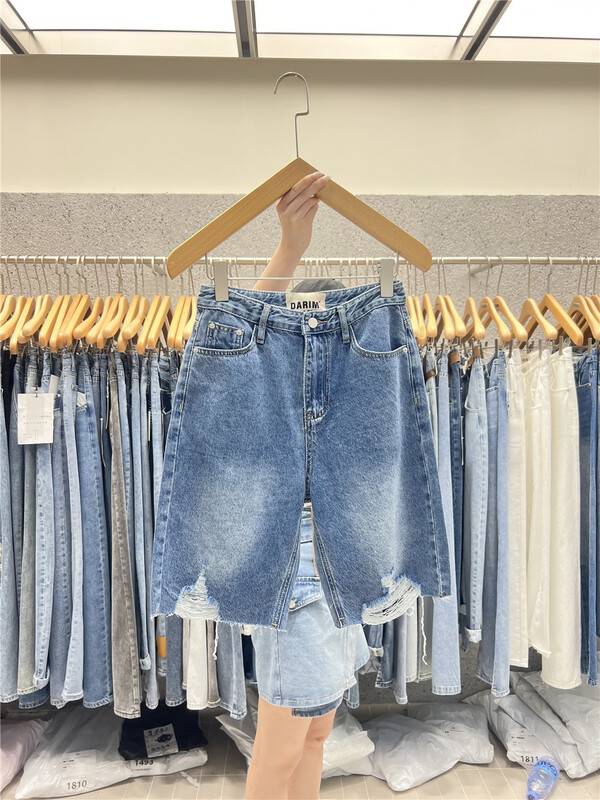 New in early summer! [X1] fashion Korean minority denim shorts w210# LSL