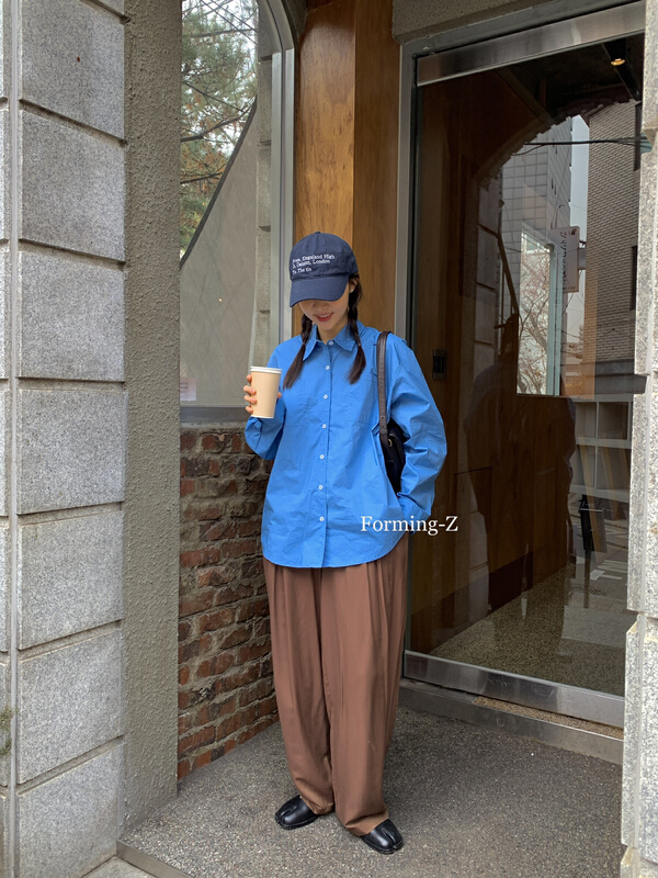 New year in early spring! [forming-z] simple temperament wide leg trousers 90878# zxl