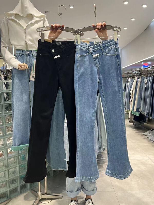 [thgz fairy tale princess] inclined waist design horseshoe jeans 2690# JJ