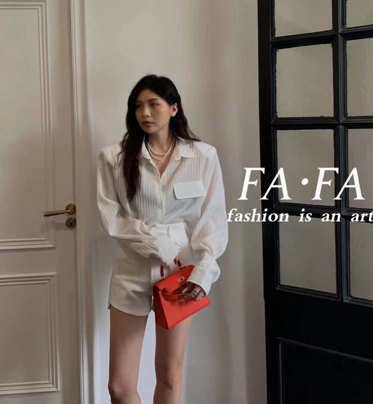 [Fafa] stylish single breasted shirt 18013# zxl