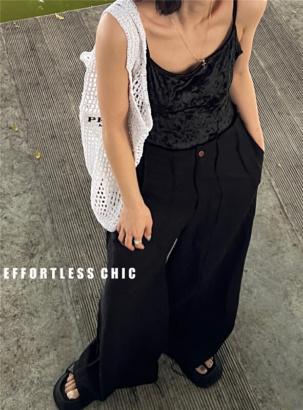 goods in stock! New in early summer! [effortless chic] one piece fashion versatile vest / sling 9379# XYJ