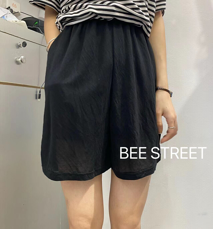 【BEE STREET】韓版簡約百搭休閒短褲  YS1-2405#  LWY