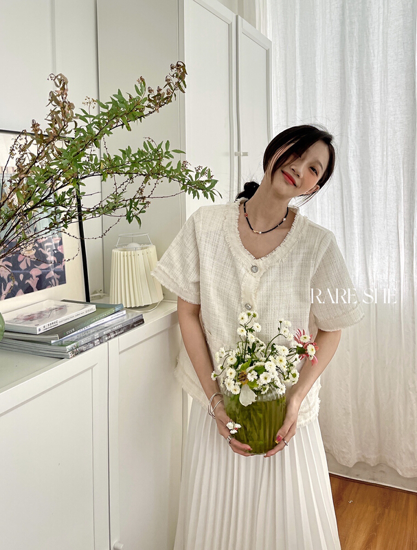 New in early summer! [rare she] Korean version of xiaoxiangfeng sweater 5191# LSW