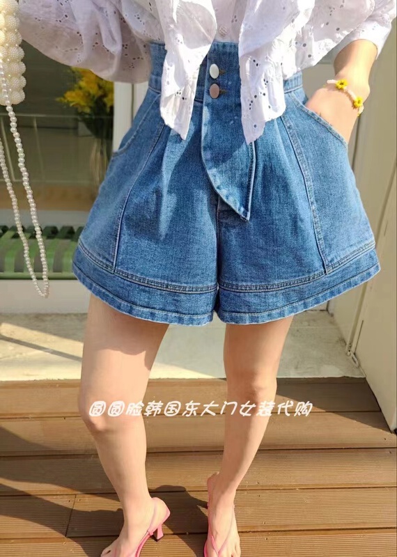 [x2 fansiyu] high waist and thin Korean denim shorts 8216# WTT
