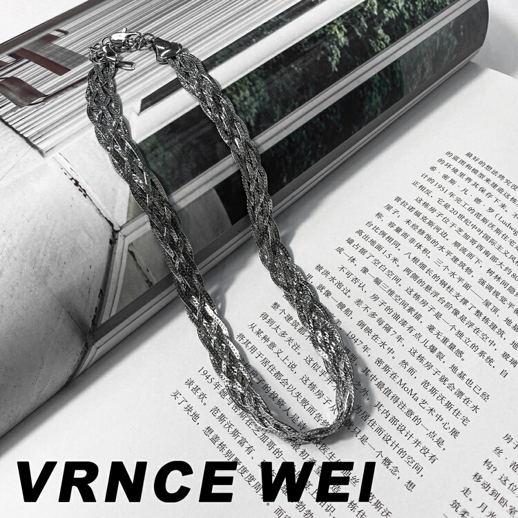 [Vince] advanced sense minimalist clavicle short necklace s018# jhy