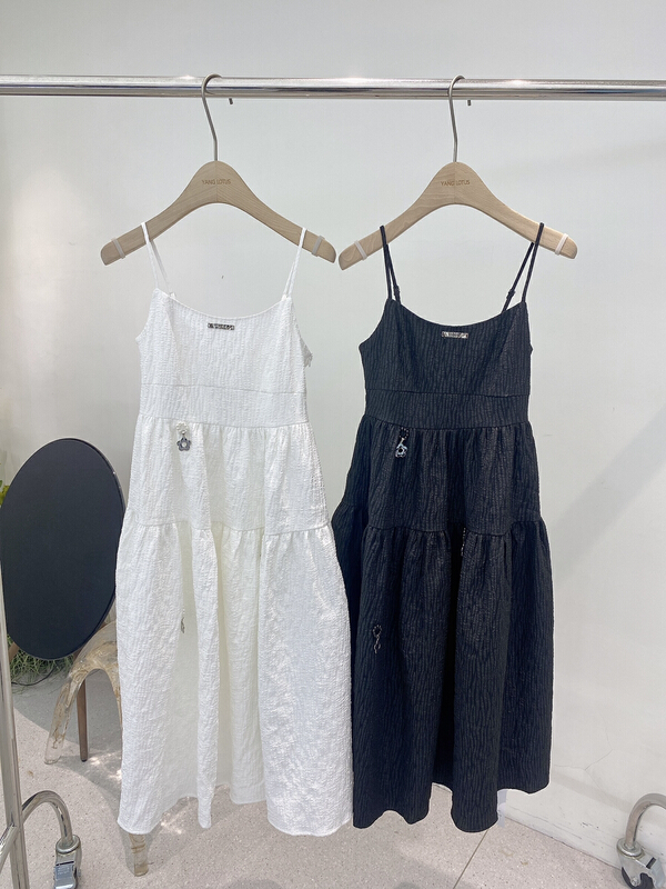 [Yang lotus] Korean fashion suspender dress s12201218# ozq