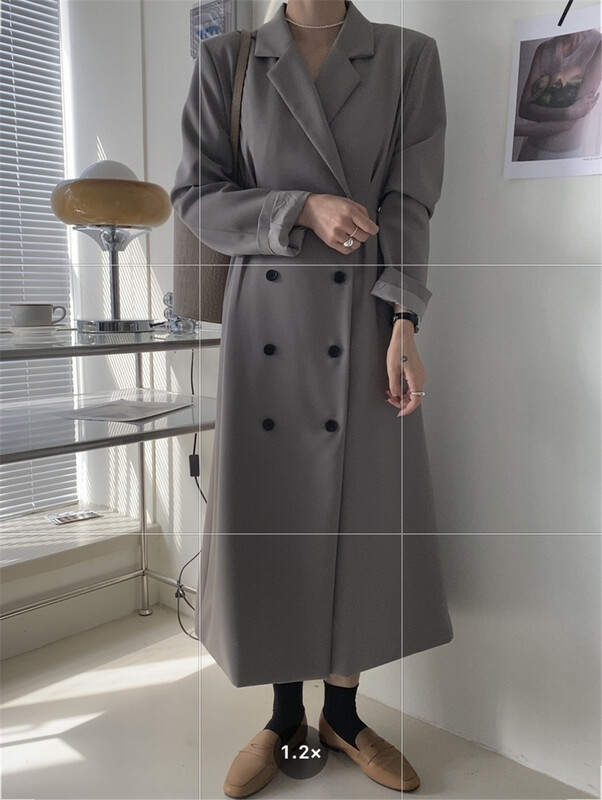 [in mode] temperament double breasted suit lace up dress 6810# cqw