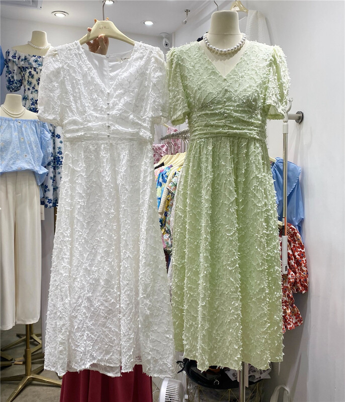[SYL] V-neck elegant dress (skirt only) 5186# L