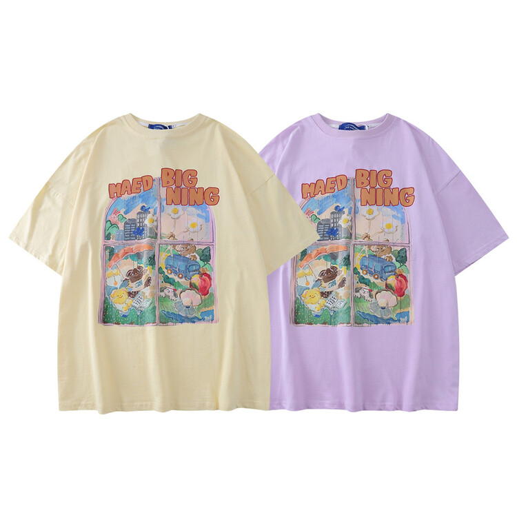 Unisex! [INS error] crew neck Pullover comfortable short sleeve T-shirt t650# hyy