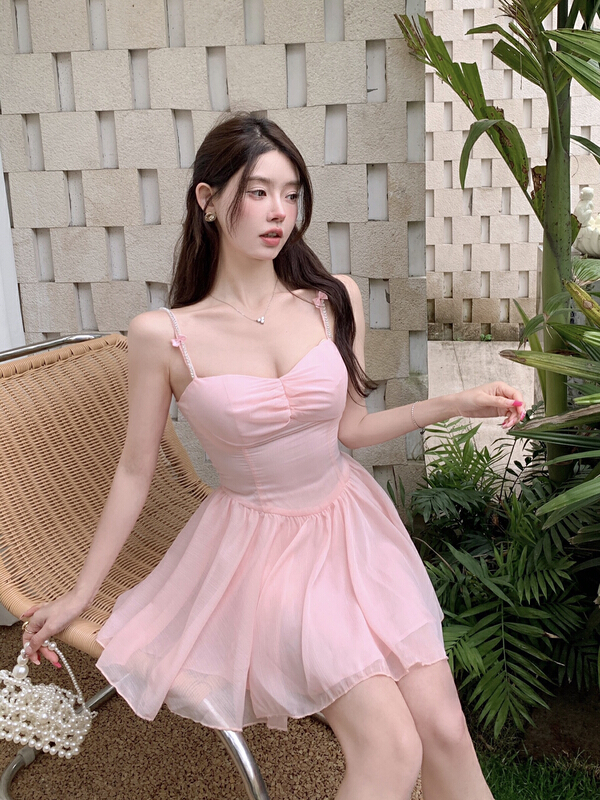 [Doudou family] milk desire bow Pullover dress 88325# CLS