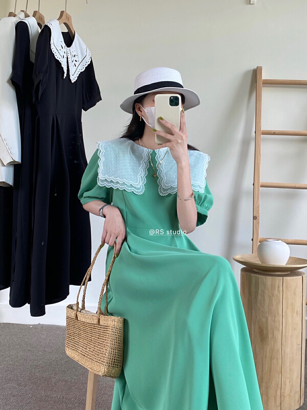 New in early summer! [RS] double lace doll neck dress rs1536# XYY
