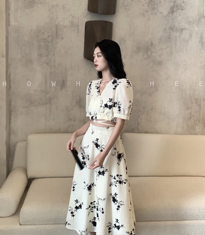 [xiuxixi] temperament fashion blouse + slim skirt suit 9098# zxx