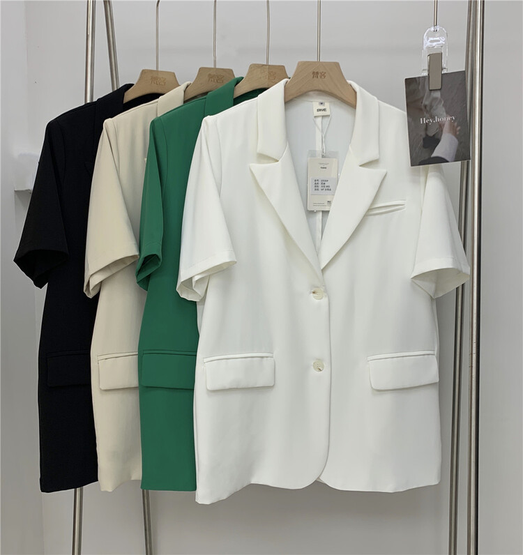 New in early summer! [Fanke Fanke] simple commuter style short sleeved suit 22530# XJ