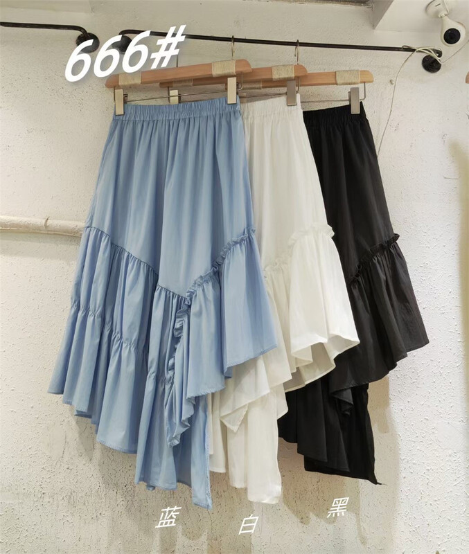 New in early summer! [Shangpin Wanqian] versatile irregular skirt 666# hjy