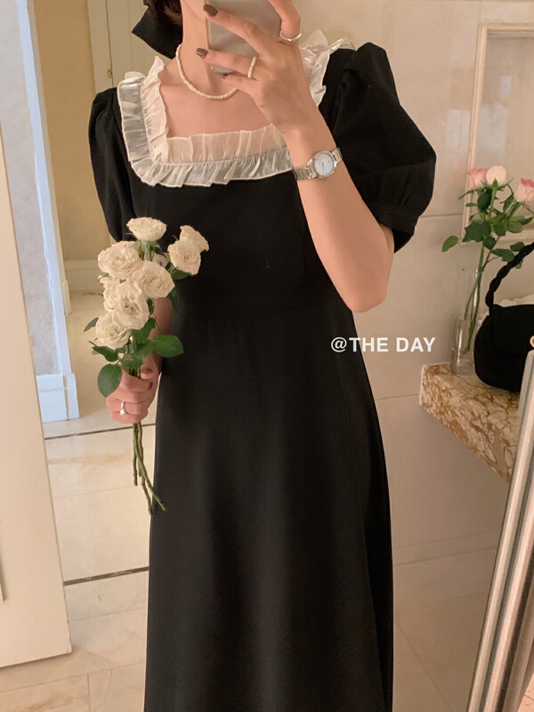 New in early summer! [the day] French lace slim dress 8818# ll