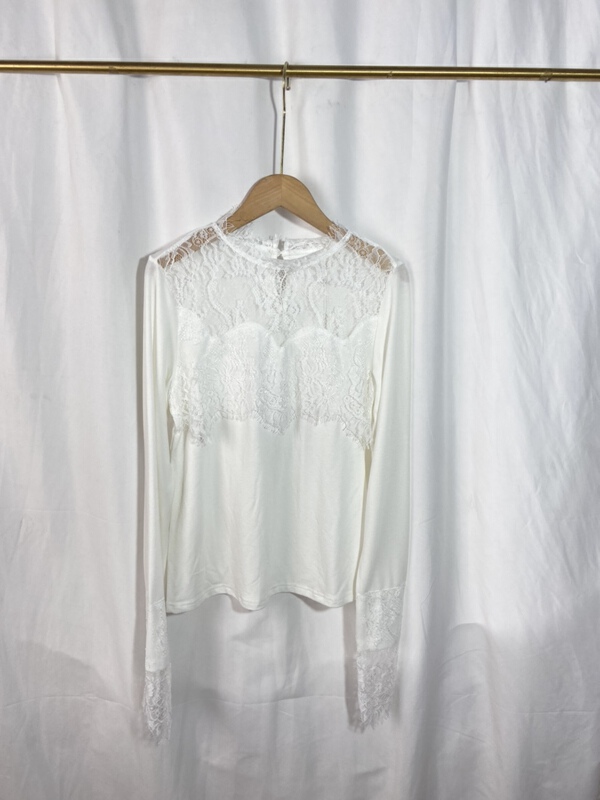 [Yi show shop] stitching design, retro and slim shirt 1208# Cl