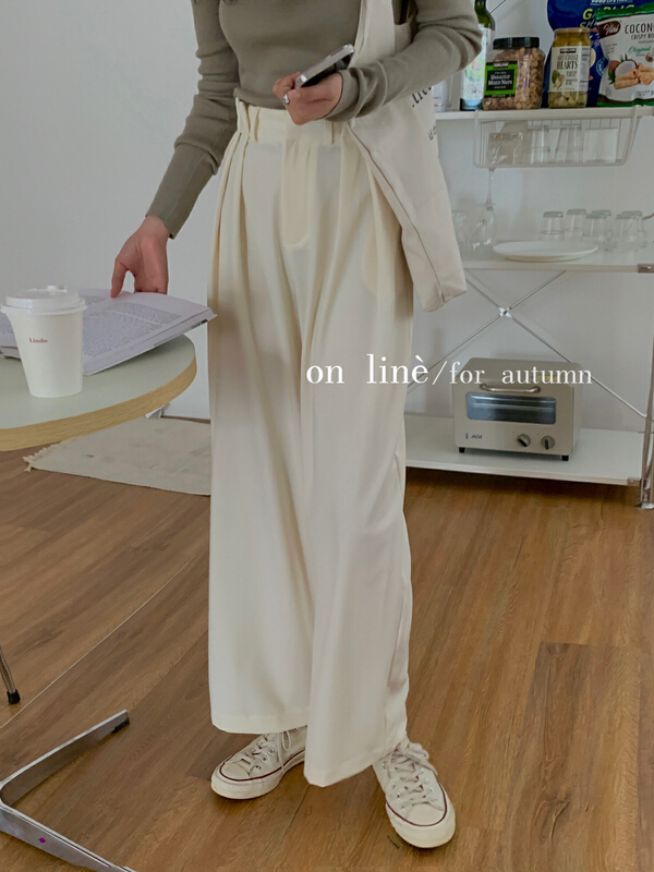 New in early autumn! [on line] high waist design, slim and sagging trousers 36873# jhy