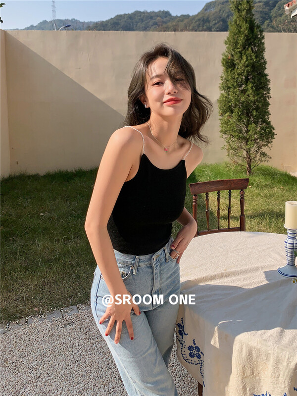 New in early summer! [s.room] simple hot girl vest / sling 7034# LSL
