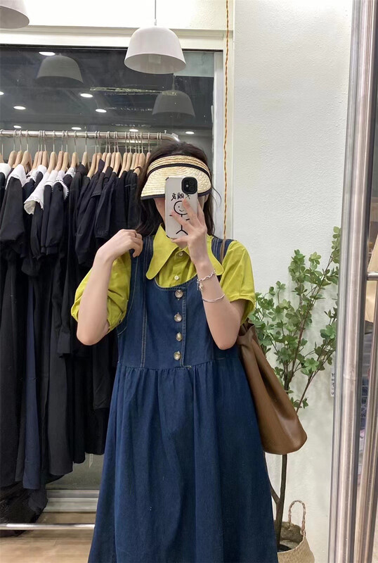 [Tian MI] Korean style simple fashion versatile shirt 6096# L