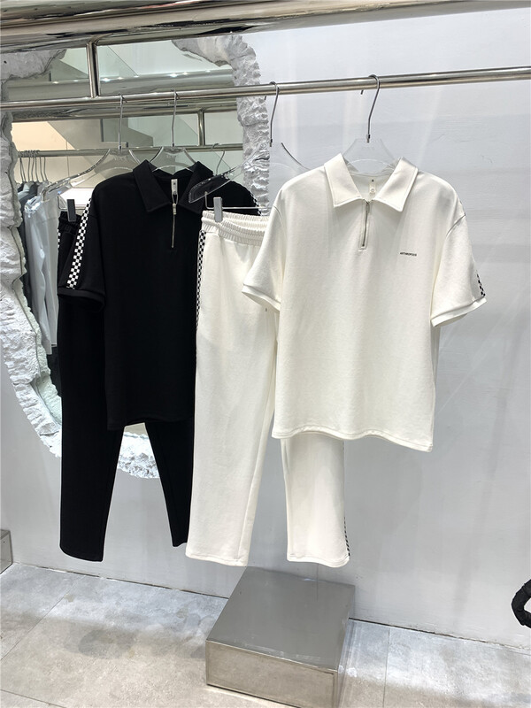 【啟】舒適百搭拼色休閒褲(不含上衣)  9703#  ZZL