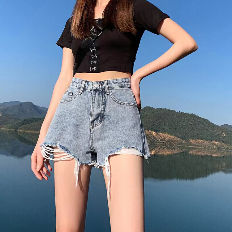 New year in early spring! [queen] Korean version comfortable and versatile denim shorts a19288# ozq