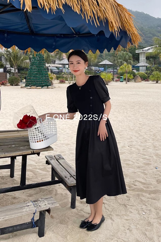 New year in early spring! [f one] Korean slim design knitted stitched dress 56186# WPL