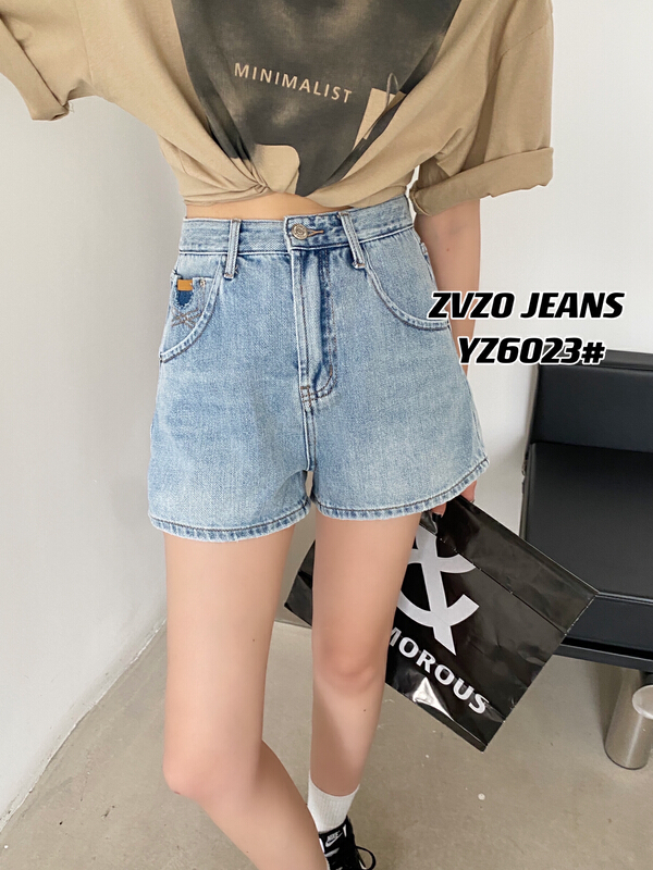[zvzo] Korean fashion casual versatile denim shorts wz6023# CLS