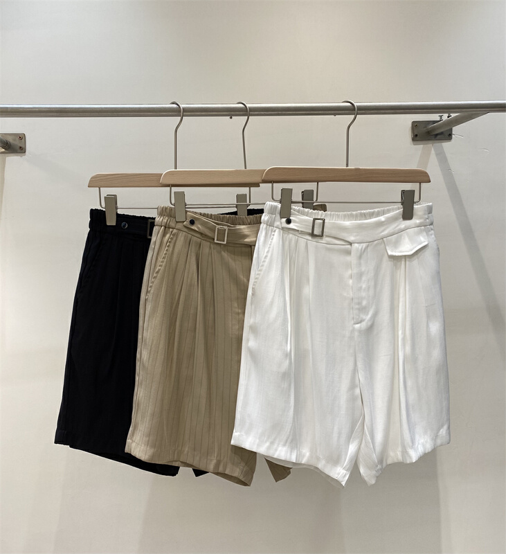 New in early summer! [be] Korean personalized metal button casual shorts 0105# ZZL