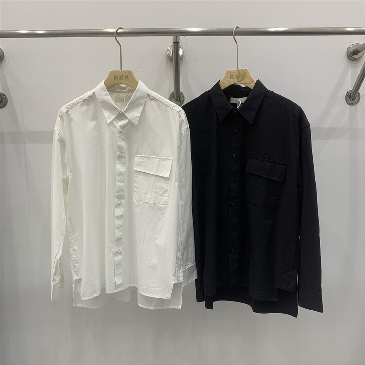 New year in early spring! [RKK] simple solid color versatile shirt 2211# ZZL