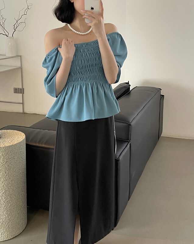 【檸檬樹】簡約純色百搭小衫  66301#  XYY