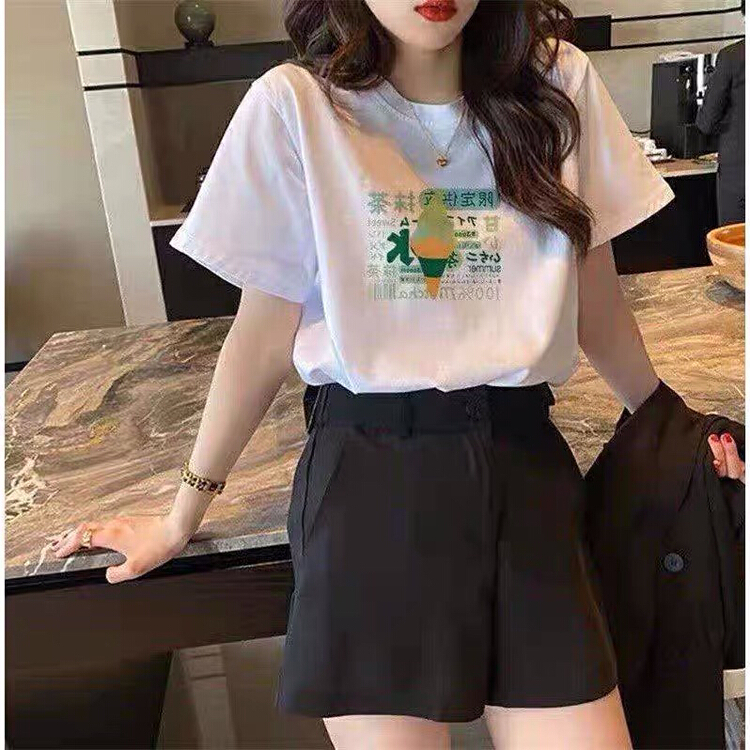 New year in early spring! [ziyijia] pattern printed loose short sleeve T-shirt 0085# WTT