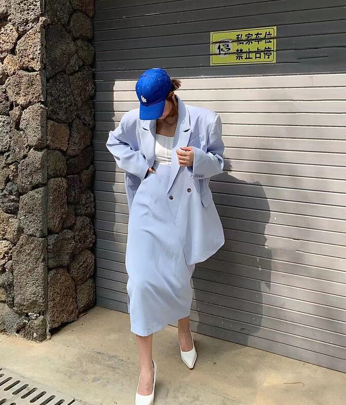 New year in early spring! [XT studio] temperament versatile suit + slit slim skirt suit 8031# zxl