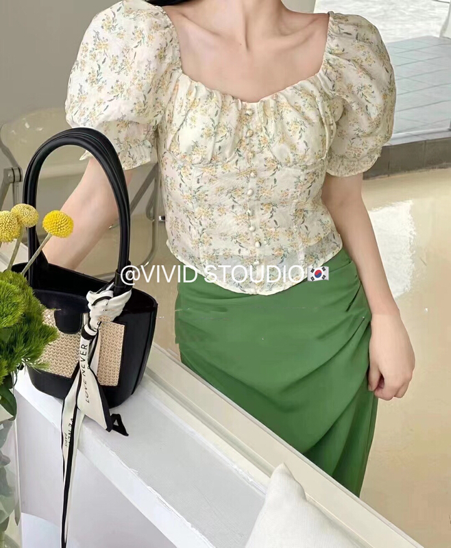 [vid] Korean floral fashion shirt 1627# zjy