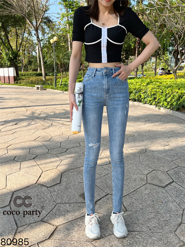 goods in stock! [CC] Korean slim jeans 80985# XYJ