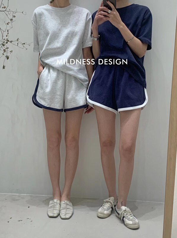 早春上新!【MILDNESS】元氣撞色氣質百搭休閒短褲  ZY171#  ZJY