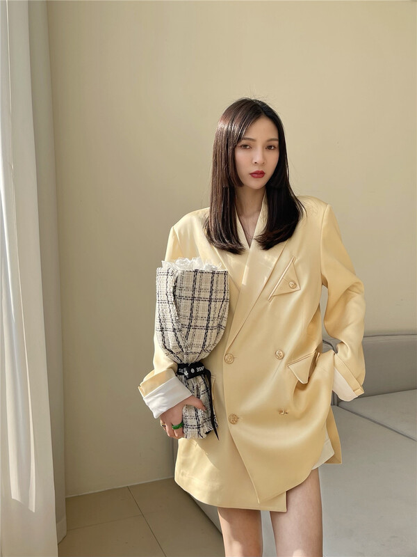 [Amy] high quality double breasted suit f9701# zxx