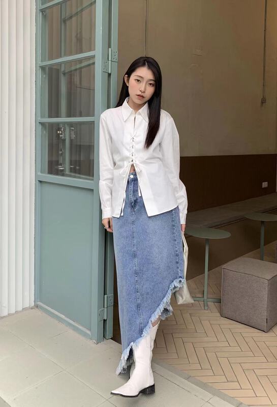 New year in early spring! [9hour] bandage fashion shirt 8840# zxl