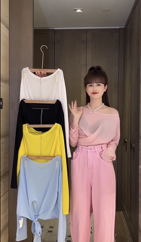 [1to3] two summer breathable sweaters 8079# L