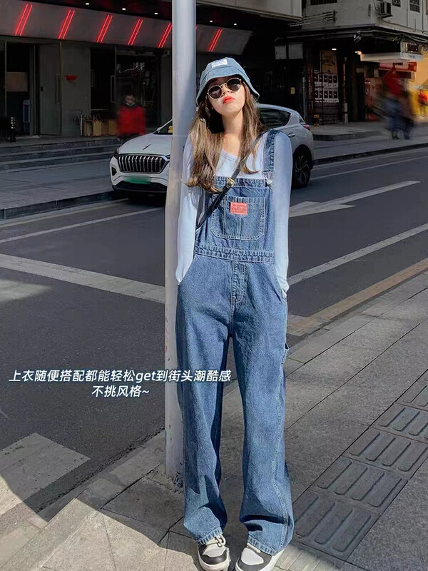New in early summer! [Dandan] casual fashion comfortable suspender pants (only suspender pants) 9515# LSW