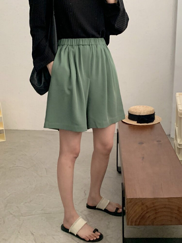 [ange run] high waist, slim and loose casual shorts 2226# zjy