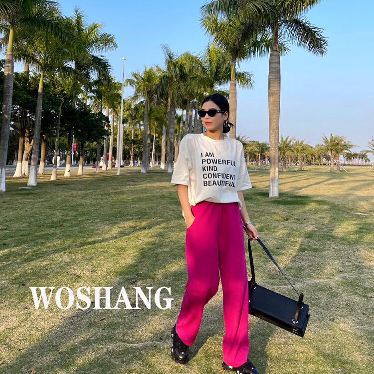New year in early spring! [woshang] ins trendy, loose and chic design casual pants 1117# XYJ